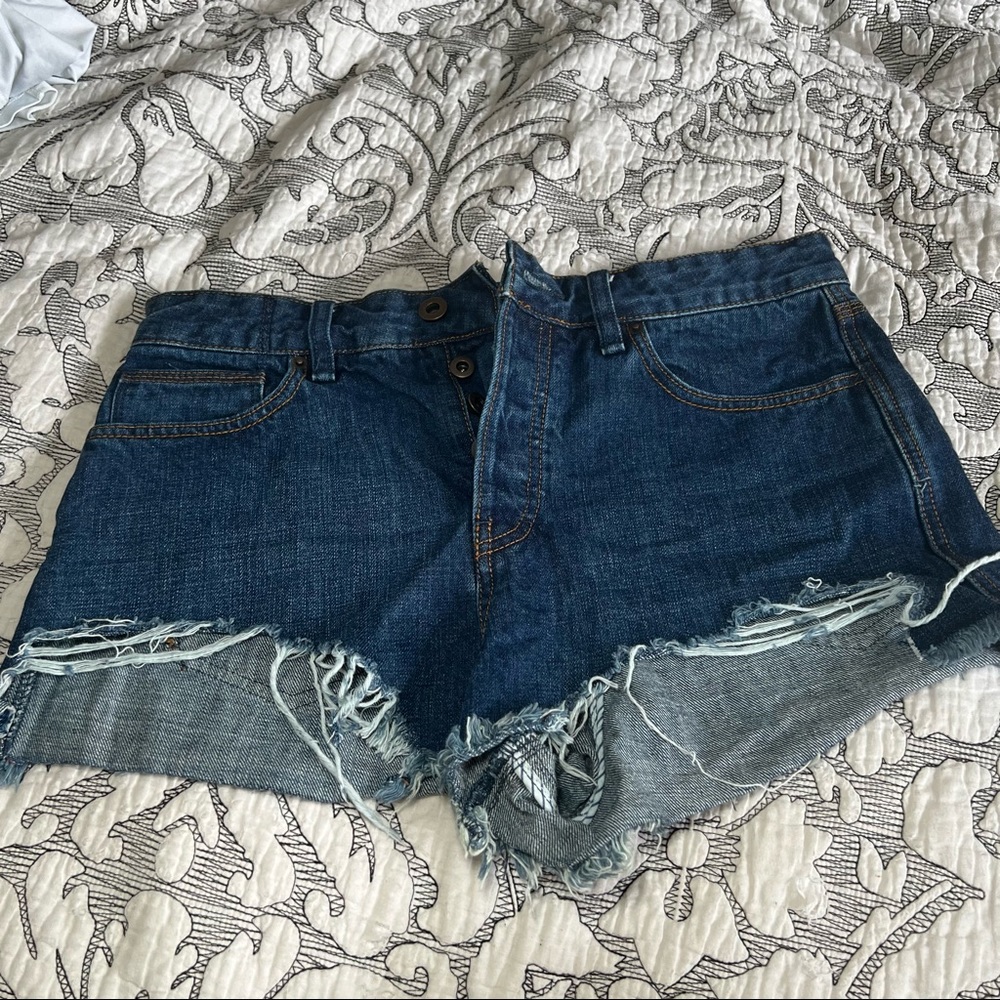 FREE PEOPLE | blue jean cutoff shorts